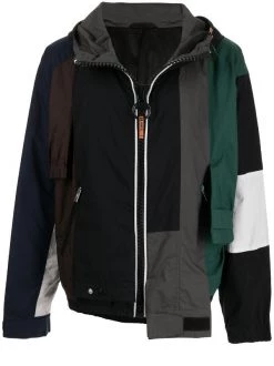 Maison Mihara Yasuhiro Colour-block Hooded Jacket
