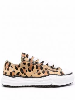 Maison Mihara Yasuhiro Leopard-print Lace-up Sneakers