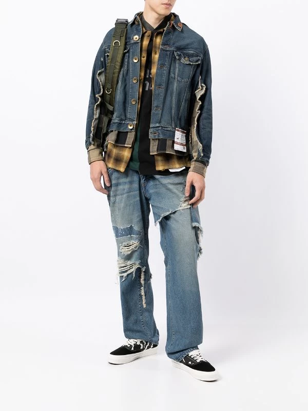 Maison Mihara Yasuhiro Distressed Denim Jacket 4 Maison Mihara Yasuhiro Distressed Denim Jacket - Image 2