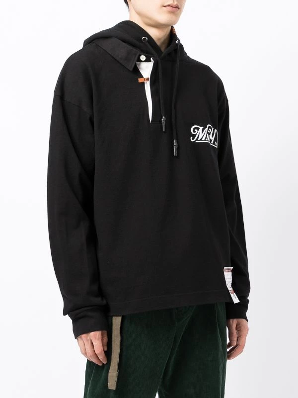 Maison Mihara Yasuhiro Graphic-print Cotton Hoodie 5 Maison Mihara Yasuhiro Graphic-print Cotton Hoodie - Image 3