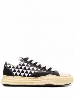 Maison Mihara Yasuhiro Geometric-print Low-top Sneakers