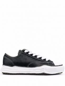 Maison Mihara Yasuhiro Pony Hair Lace-up Sneakers