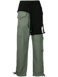 Maison Mihara Yasuhiro Asymmetric-layered Cargo Pants