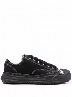 ( New Season ) Maison Mihara Yasuhiro Contrasting-stitch Detail Sneakers