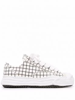( New Season ) Maison Mihara Yasuhiro Grid Logo-patch Sneakers