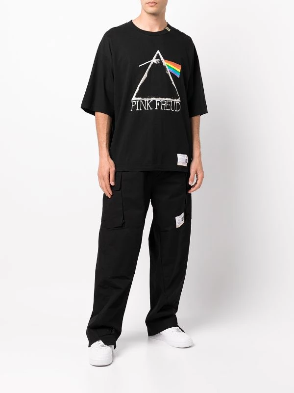 ( New Season ) Maison Mihara Yasuhiro Pink Freud Print T-shirt 4 ( New Season ) Maison Mihara Yasuhiro Pink Freud Print T-shirt - Image 2