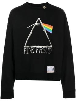 ( New Season ) Maison Mihara Yasuhiro Pink Freud Print Sweatshirt