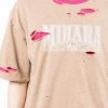 ( New Season ) Maison Mihara Yasuhiro Distressed Logo-print T-shirt -Maison Mihara Yasuhiro Sales 17855443 37736024 600