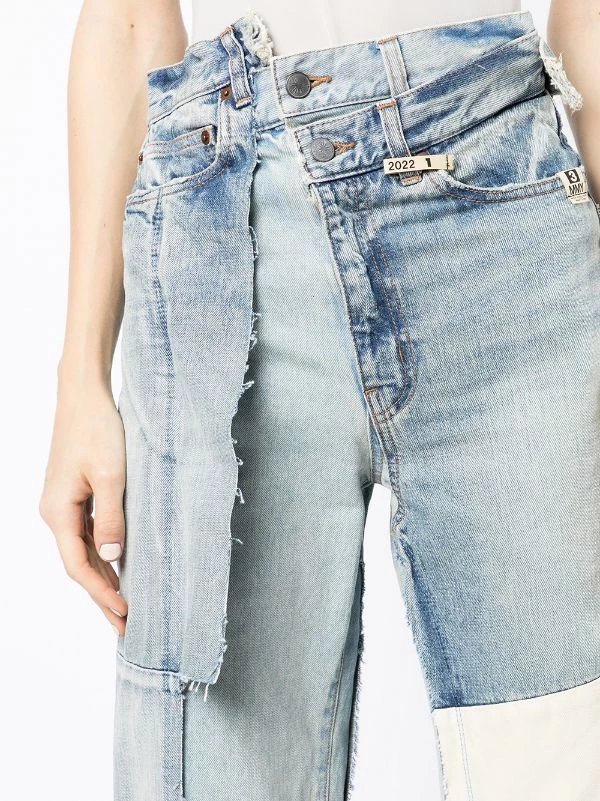 ( New Season ) Maison Mihara Yasuhiro Asymmetric Patchwork-design Jeans 7 ( New Season ) Maison Mihara Yasuhiro Asymmetric Patchwork-design Jeans - Image 5