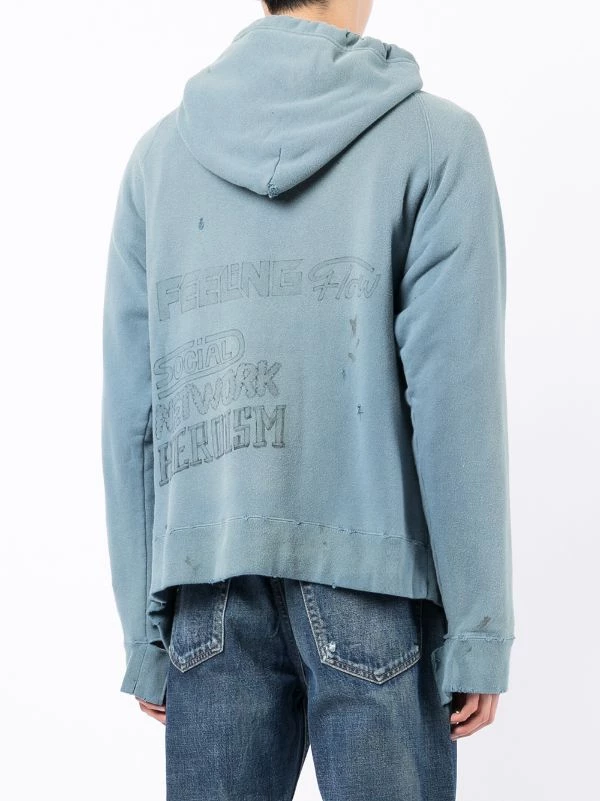 ( New Season ) Maison Mihara Yasuhiro Distressed-detail Hoodie 6 ( New Season ) Maison Mihara Yasuhiro Distressed-detail Hoodie - Image 4