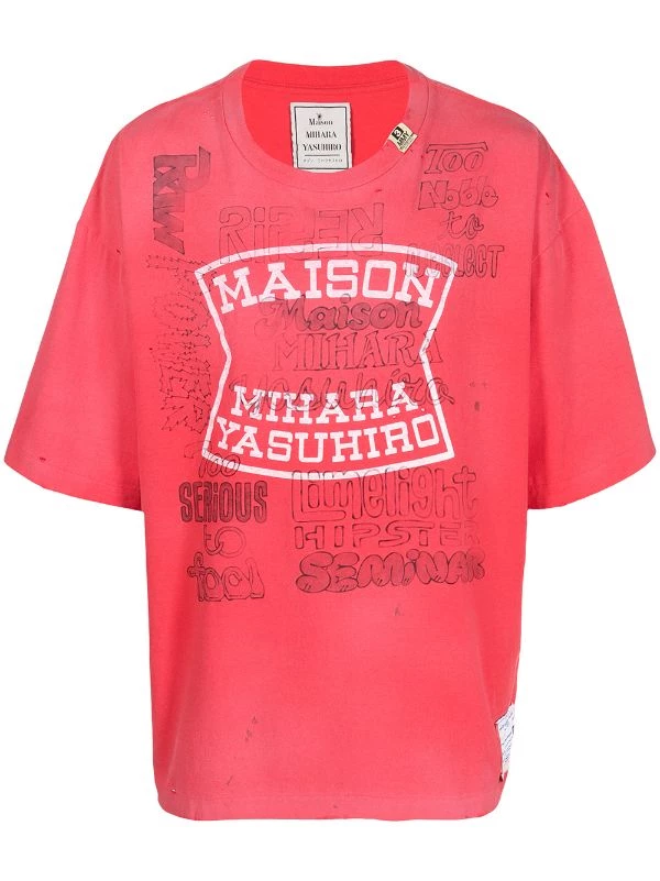 ( New Season ) Maison Mihara Yasuhiro Logo-print Cotton T-shirt 3 ( New Season ) Maison Mihara Yasuhiro Logo-print Cotton T-shirt