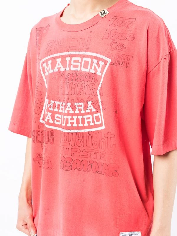 ( New Season ) Maison Mihara Yasuhiro Logo-print Cotton T-shirt 7 ( New Season ) Maison Mihara Yasuhiro Logo-print Cotton T-shirt - Image 5