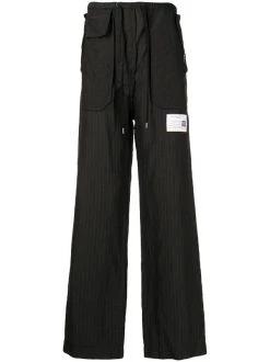 ( New Season ) Maison Mihara Yasuhiro Pinstripe Straight-leg Trousers