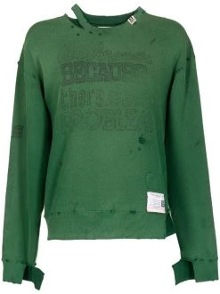 ( New Season ) Maison Mihara Yasuhiro Distressed-detail Sweatshirt
