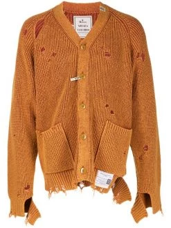 ( New Season ) Maison Mihara Yasuhiro Distressed V-neck Cardigan