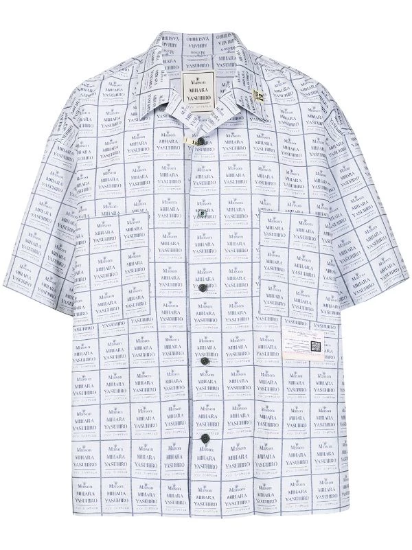( New Season ) Maison Mihara Yasuhiro Logo-print Cotton Shirt 3 ( New Season ) Maison Mihara Yasuhiro Logo-print Cotton Shirt