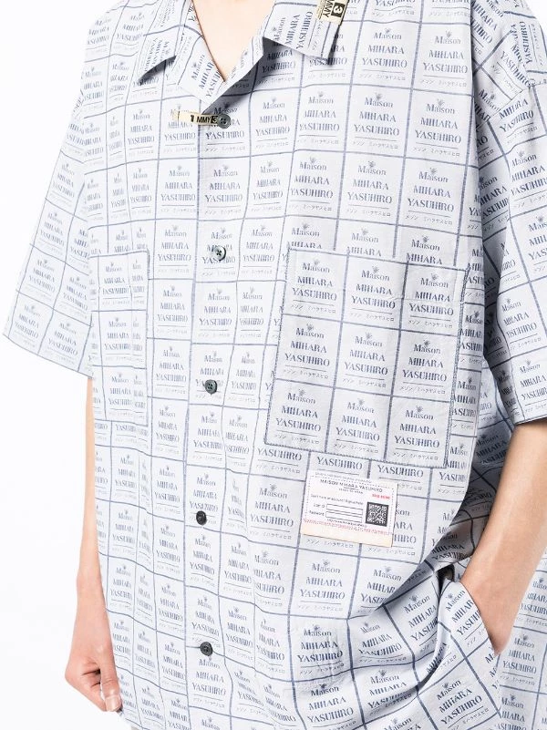 ( New Season ) Maison Mihara Yasuhiro Logo-print Cotton Shirt 7 ( New Season ) Maison Mihara Yasuhiro Logo-print Cotton Shirt - Image 5