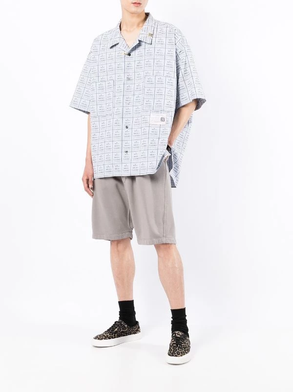 ( New Season ) Maison Mihara Yasuhiro Logo-print Cotton Shirt 4 ( New Season ) Maison Mihara Yasuhiro Logo-print Cotton Shirt - Image 2