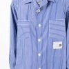 ( New Season ) Maison Mihara Yasuhiro Pinstripe-print Layered Shirt -Maison Mihara Yasuhiro Sales 17927690 38103540 600