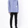 ( New Season ) Maison Mihara Yasuhiro Pinstripe-print Layered Shirt -Maison Mihara Yasuhiro Sales 17927690 38105252 600