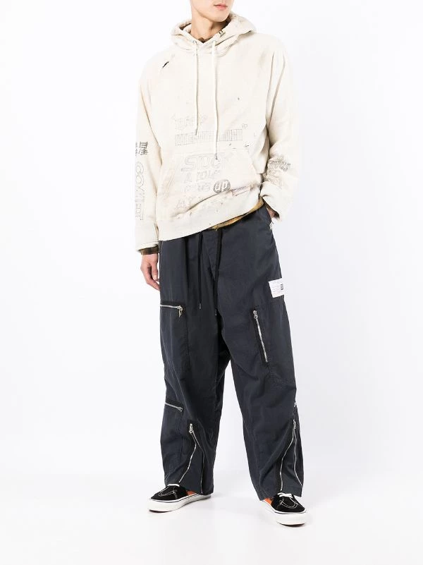 ( New Season ) Maison Mihara Yasuhiro Distressed-detail Hoodie 4 ( New Season ) Maison Mihara Yasuhiro Distressed-detail Hoodie - Image 2