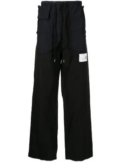 ( New Season ) Maison Mihara Yasuhiro Pinstripe Straight-leg Trousers