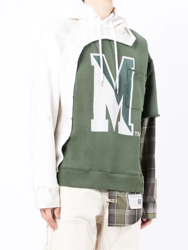( New Season ) Maison Mihara Yasuhiro Panelled Drawstring Hoodie 5 ( New Season ) Maison Mihara Yasuhiro Panelled Drawstring Hoodie - Image 3