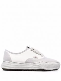 ( New Season ) Maison Mihara Yasuhiro Contrasting-panel Design Sneakers