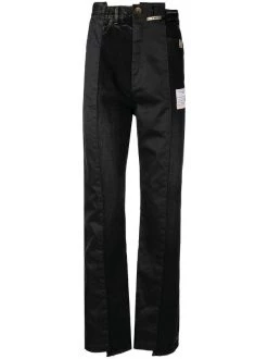 ( New Season ) Maison Mihara Yasuhiro Panelled Straight-leg Jeans