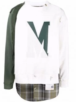 ( New Season ) Maison Mihara Yasuhiro Panelled Logo-print Sweatshirt