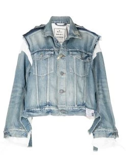 Maison Mihara Yasuhiro Distressed Panelled Denim Jacket