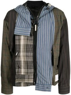 Maison Mihara Yasuhiro Shirt-panel Hybrid Hooded Jacket