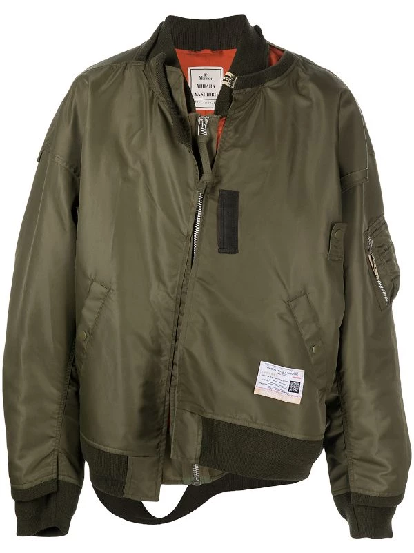 ( New Season ) Maison Mihara Yasuhiro Asymmetric Bomber Jacket 2 ( New Season ) Maison Mihara Yasuhiro Asymmetric Bomber Jacket