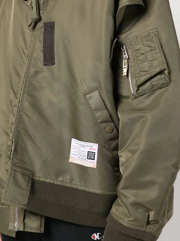 ( New Season ) Maison Mihara Yasuhiro Asymmetric Bomber Jacket 6 ( New Season ) Maison Mihara Yasuhiro Asymmetric Bomber Jacket - Image 5