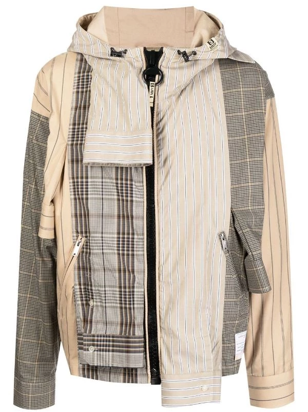 ( New Season ) Maison Mihara Yasuhiro Shirt-panel Hybrid Hooded Jacket 3 ( New Season ) Maison Mihara Yasuhiro Shirt-panel Hybrid Hooded Jacket