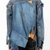 ( New Season ) Maison Mihara Yasuhiro Distressed-effect Denim Jacket -Maison Mihara Yasuhiro Sales 18261599 39127122 600