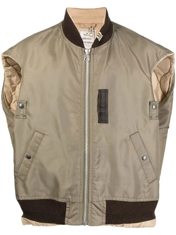( New Season ) Maison Mihara Yasuhiro Reversible Sleeveless Bomber Jacket 3 ( New Season ) Maison Mihara Yasuhiro Reversible Sleeveless Bomber Jacket