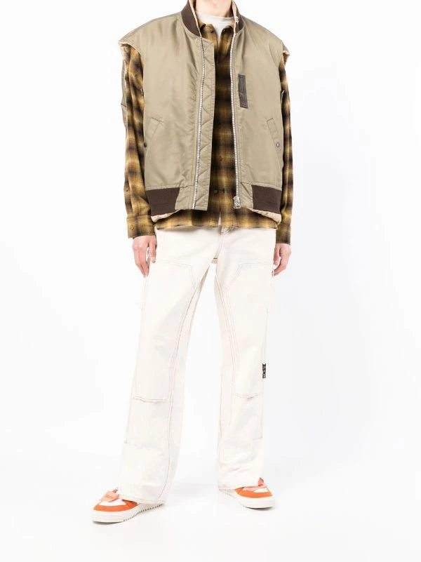 ( New Season ) Maison Mihara Yasuhiro Reversible Sleeveless Bomber Jacket 4 ( New Season ) Maison Mihara Yasuhiro Reversible Sleeveless Bomber Jacket - Image 2