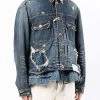 ( New Season ) Maison Mihara Yasuhiro Distressed-effect Denim Jacket -Maison Mihara Yasuhiro Sales 18261606 39124359 600