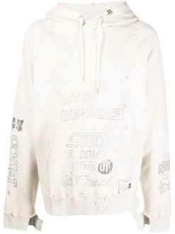 ( New Season ) Maison Mihara Yasuhiro Distressed-detail Hoodie